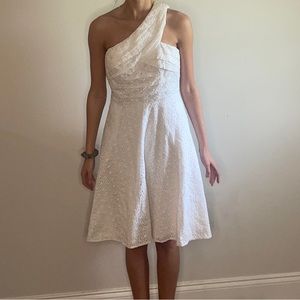 white midi dress